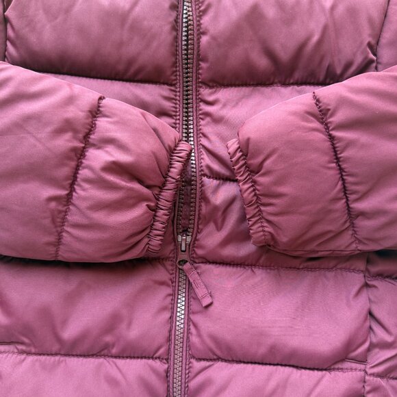 The Childrens Place Burgundy Puffer Jacket Kids Size XS/TP-4 - Picture 5 of 7